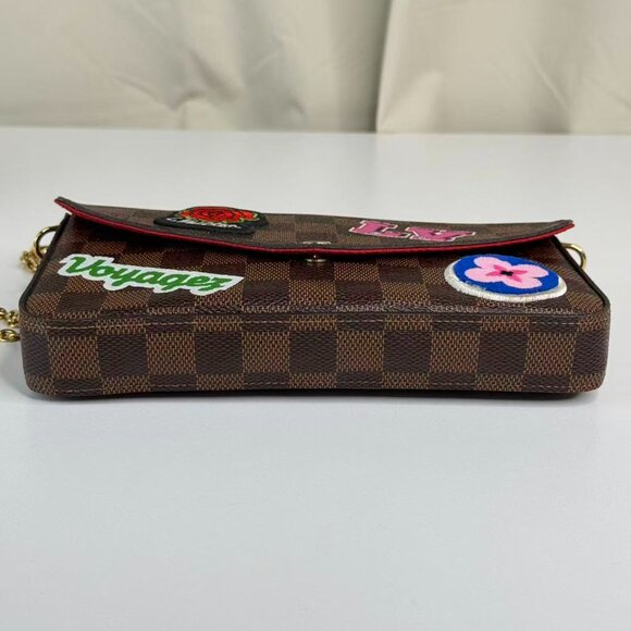 Louis Vuitton Damier Ebene Limited Edition Felicie Shoulder Bag Crossbody Style - Picture 7 of 10